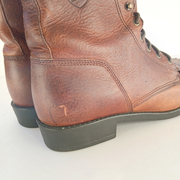 Ariat Heritage Lacer Leather Lace Up Rodeo Western Boots main image 6